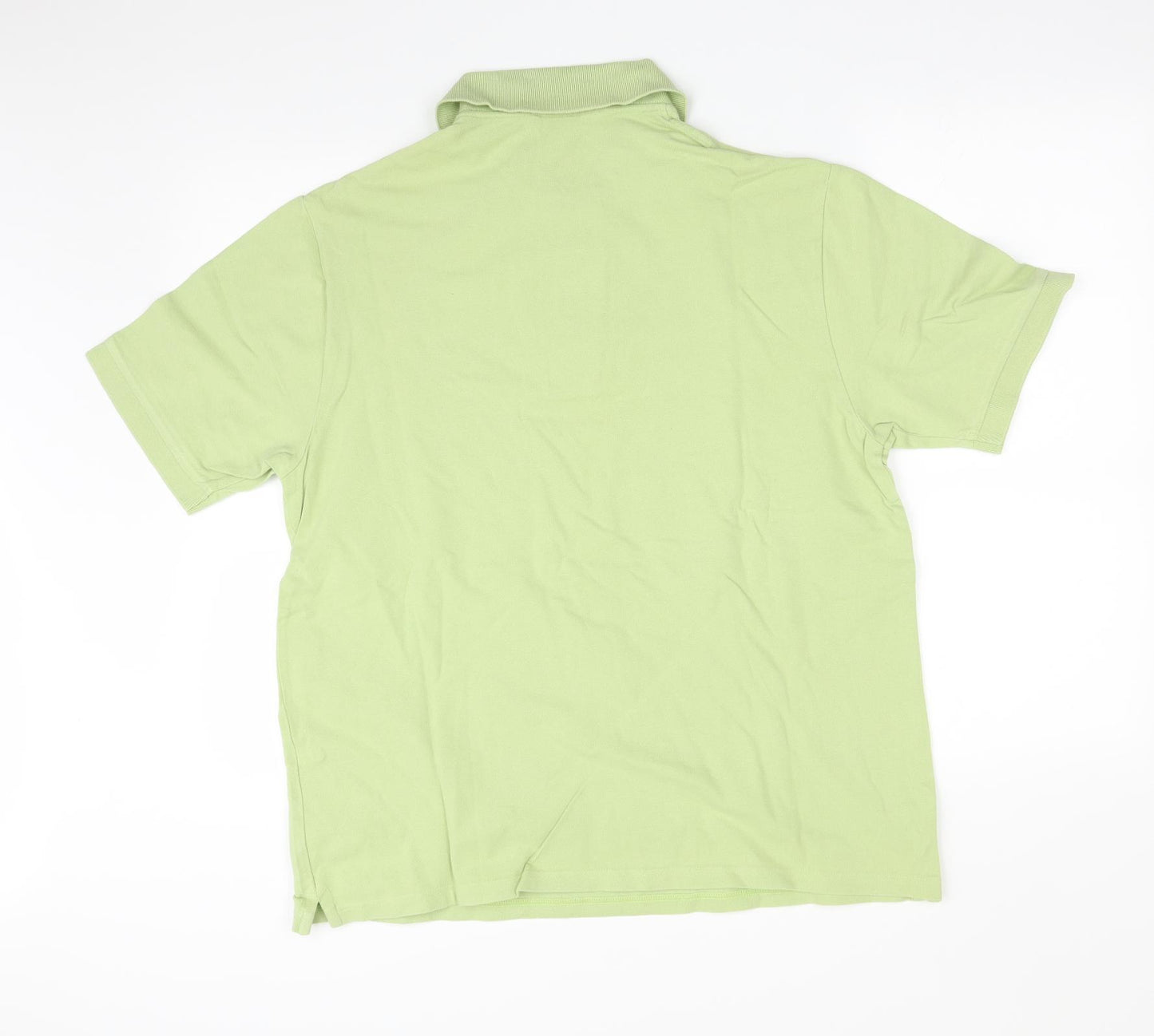 M&S Mens Green    Polo Size L