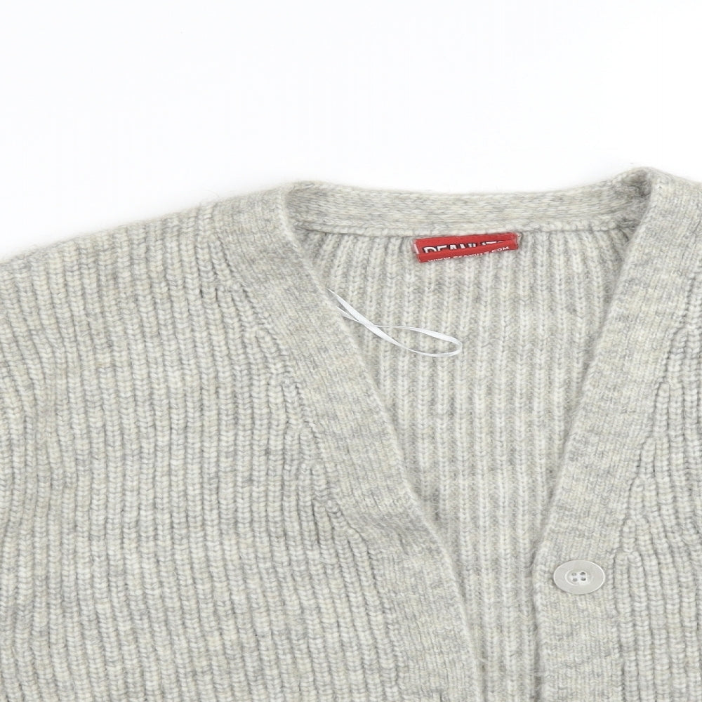 TU Womens Grey   Cardigan Jumper Size 14  - PEANUTS