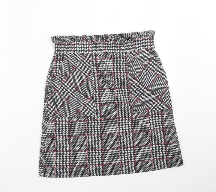 New Look Womens Multicoloured Check Straight & Pencil Skirt Size 8