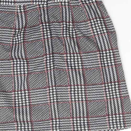 New Look Womens Multicoloured Check  Straight & Pencil Skirt Size 8
