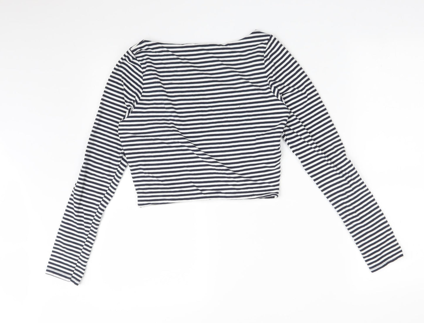 River Island Womens Multicoloured Striped  Basic T-Shirt Size 12