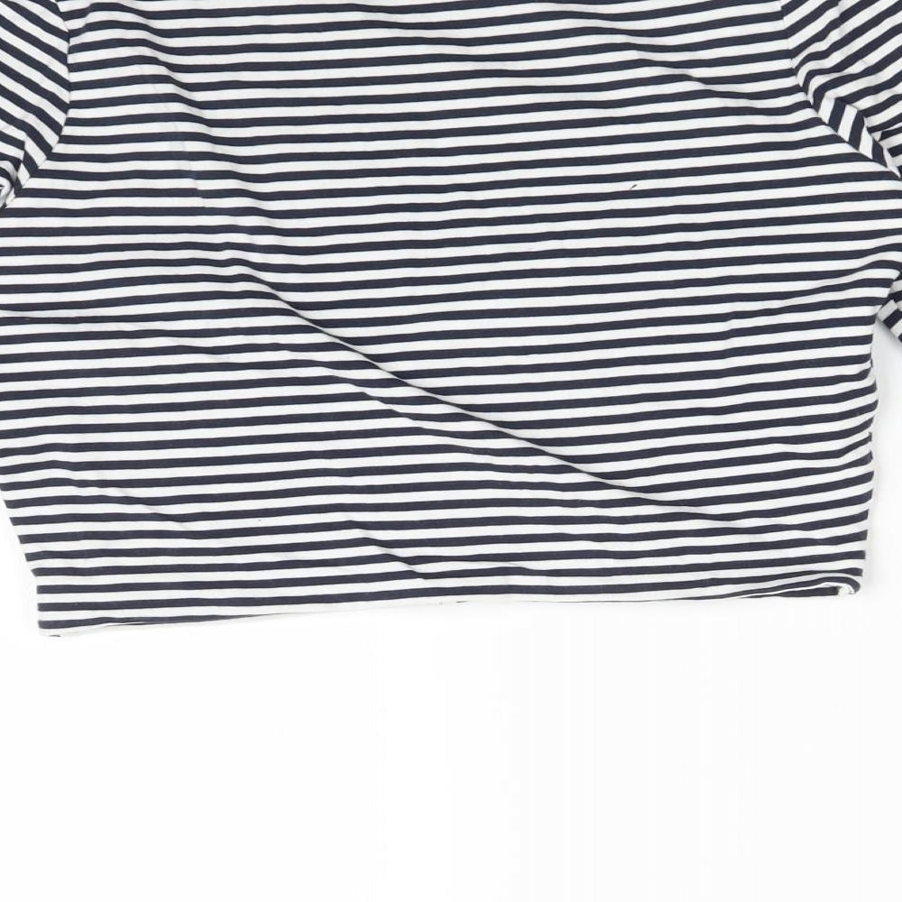 River Island Womens Multicoloured Striped  Basic T-Shirt Size 12