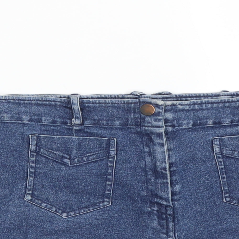 Warehouse Womens Blue   Hot Pants Shorts Size 12