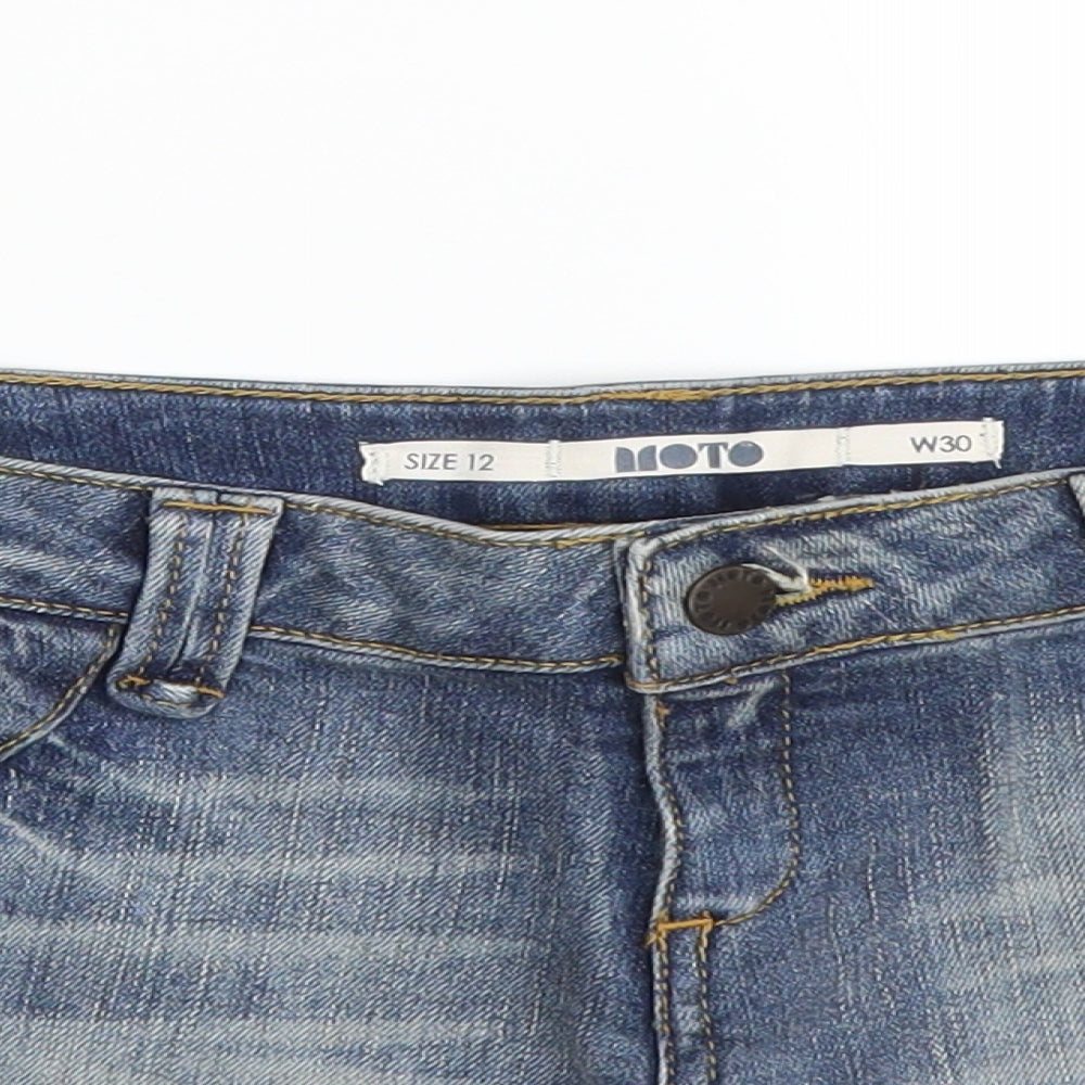 Topshop Womens Blue   Hot Pants Shorts Size 12