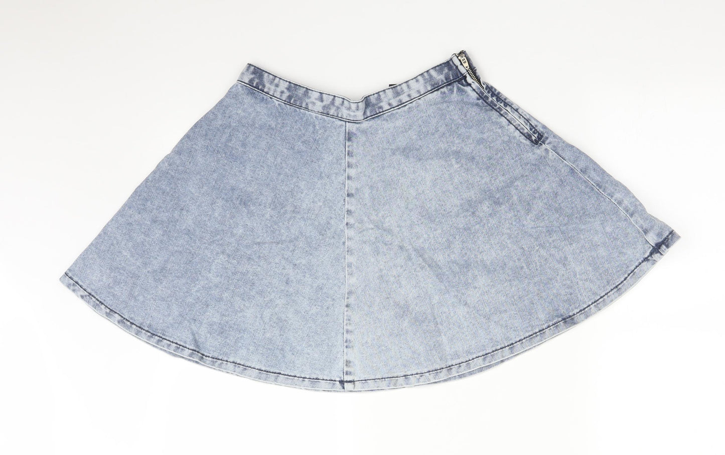 Topshop Womens Blue   Skater Skirt Size 10