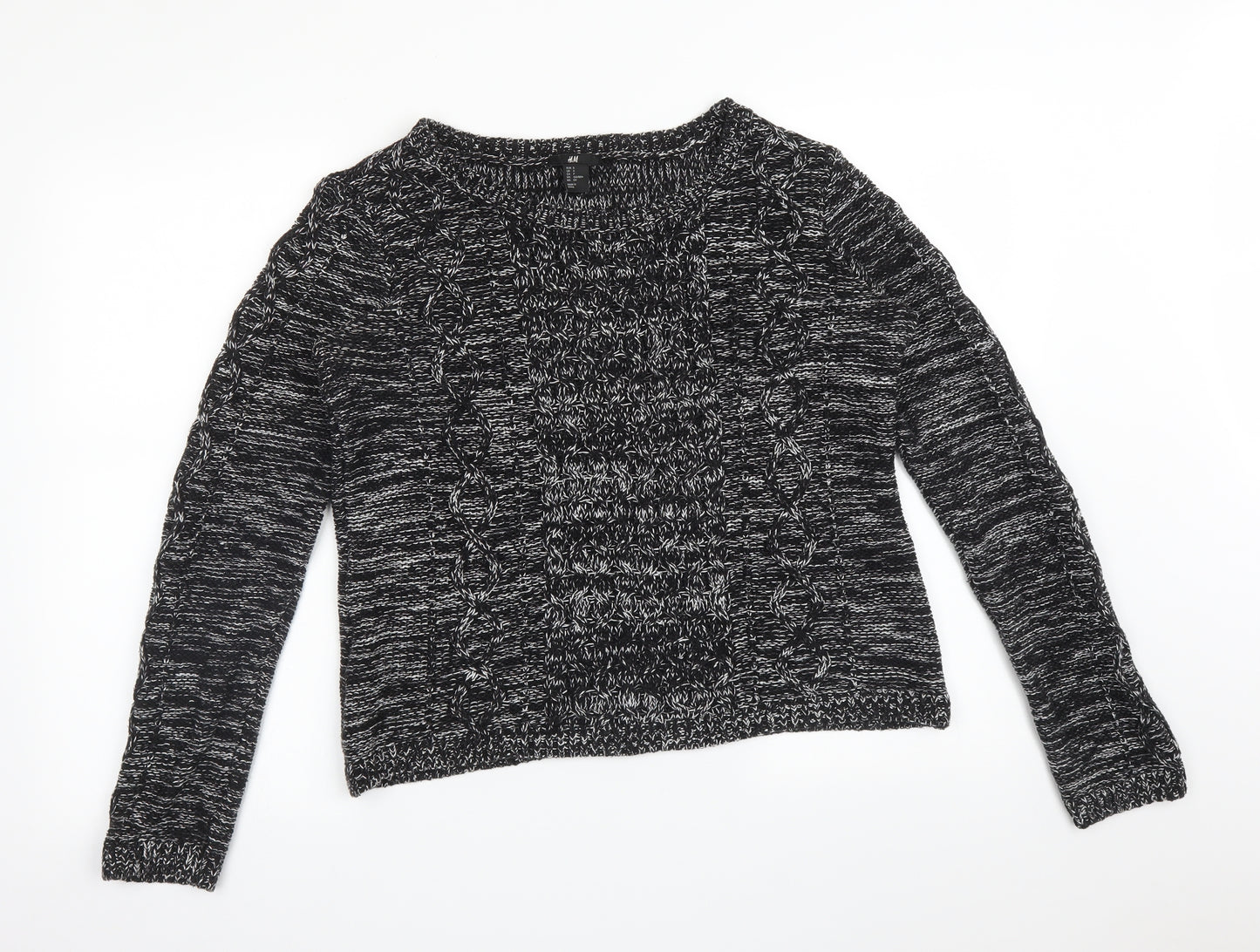 H&M Womens Black   Pullover Jumper Size S