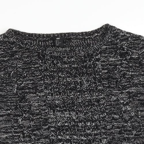 H&M Womens Black   Pullover Jumper Size S