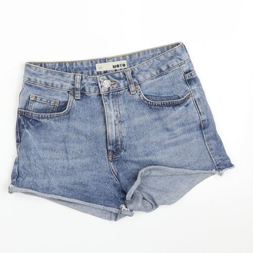 Topshop Womens Blue   Hot Pants Shorts Size 10