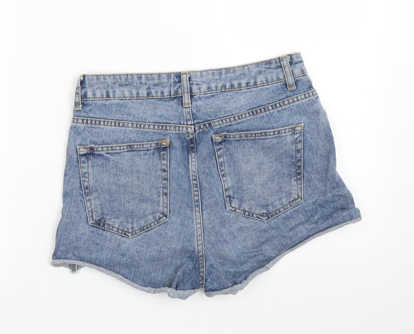 Topshop Womens Blue   Hot Pants Shorts Size 10