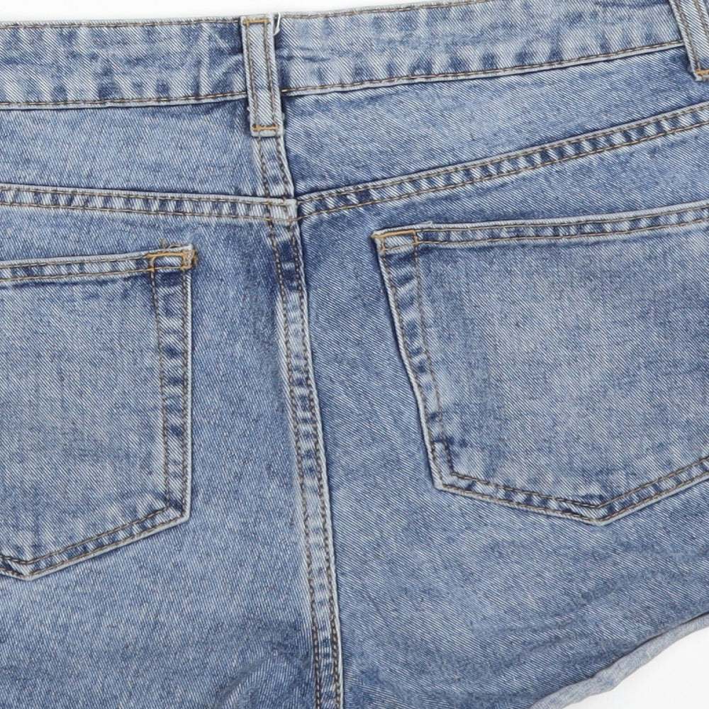 Topshop Womens Blue   Hot Pants Shorts Size 10
