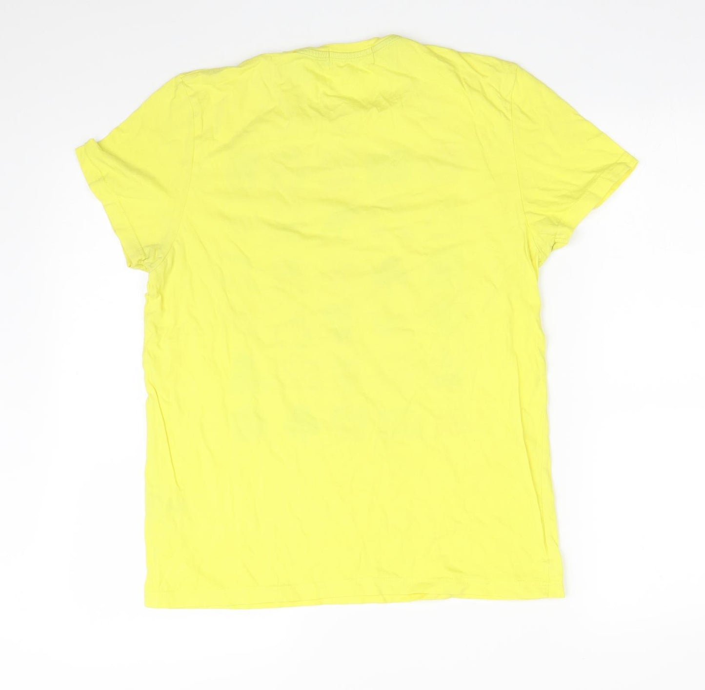 Topman Mens Yellow    T-Shirt Size S