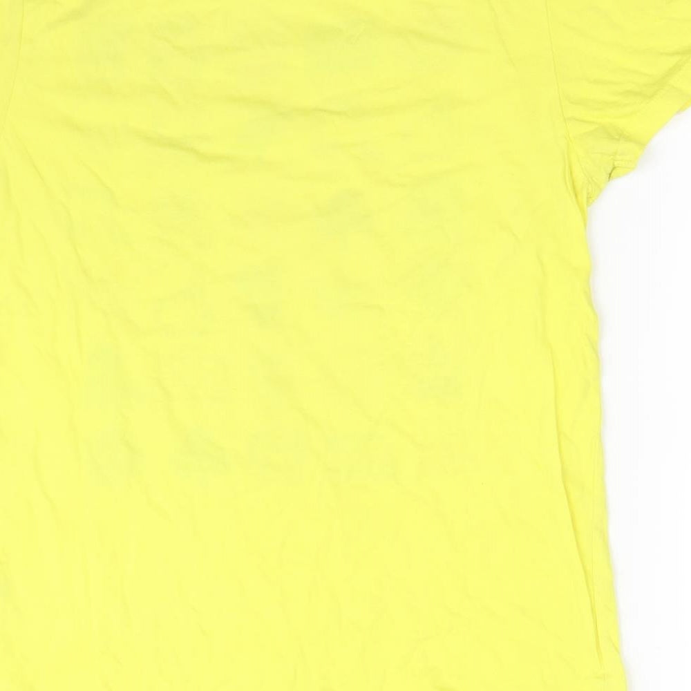 Topman Mens Yellow    T-Shirt Size S