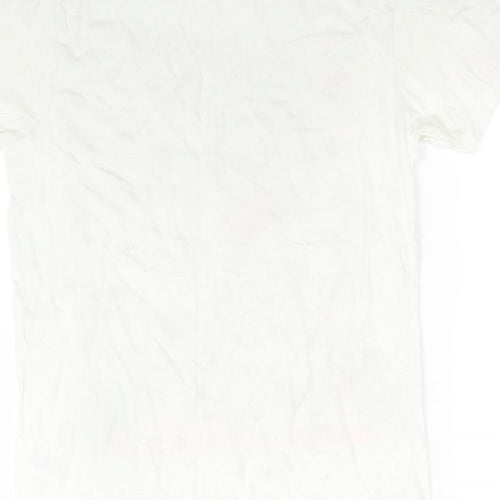 Cedar Wood State Mens White    T-Shirt Size S  - CITY