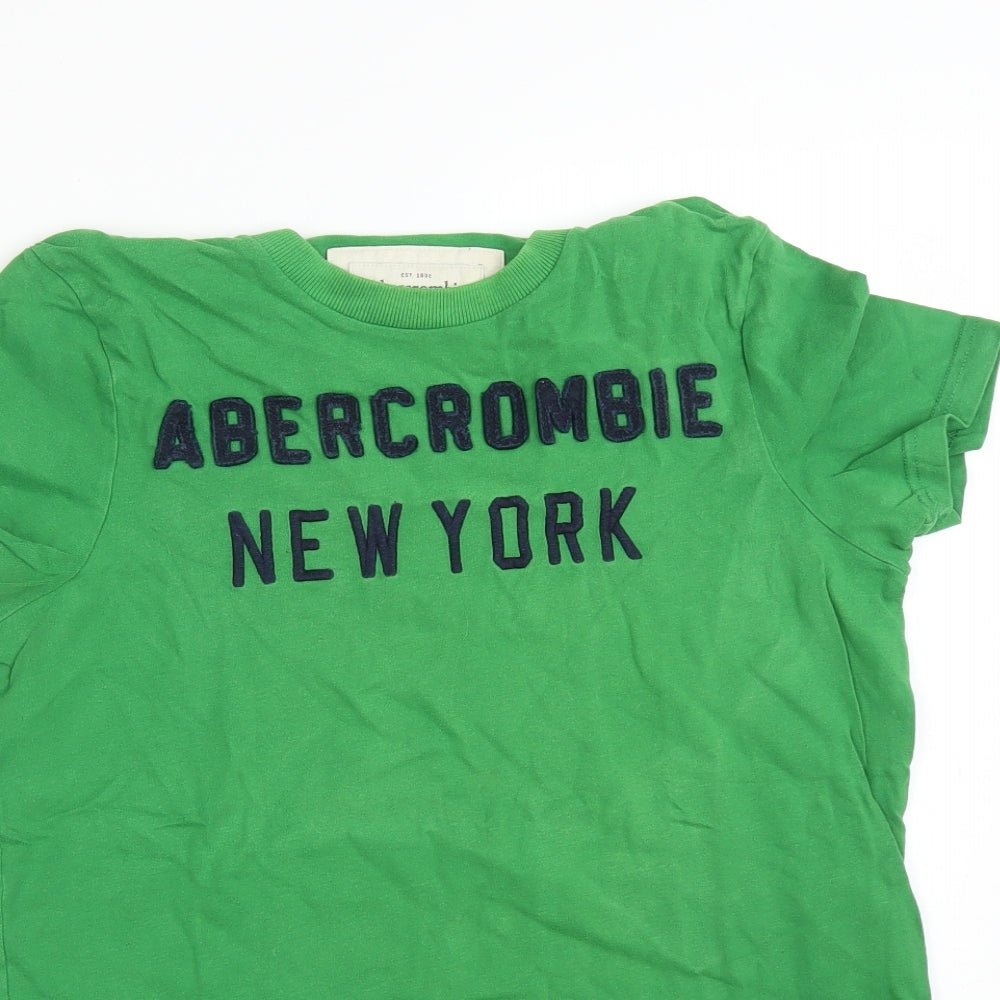 Abercrombie & Fitch Mens Green    T-Shirt Size S