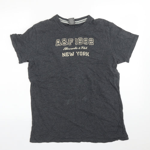 Abercrombie & Fitch Mens Grey    T-Shirt Size L