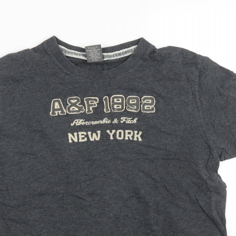 Abercrombie & Fitch Mens Grey    T-Shirt Size L