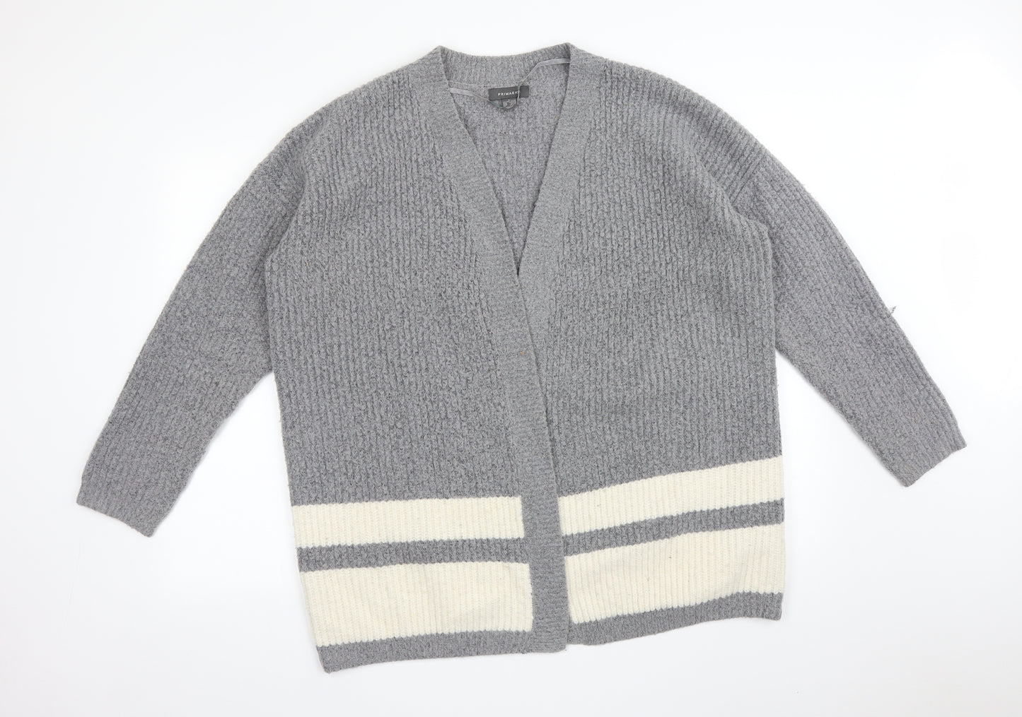Primark Womens Multicoloured Striped  Cardigan Jumper Size L