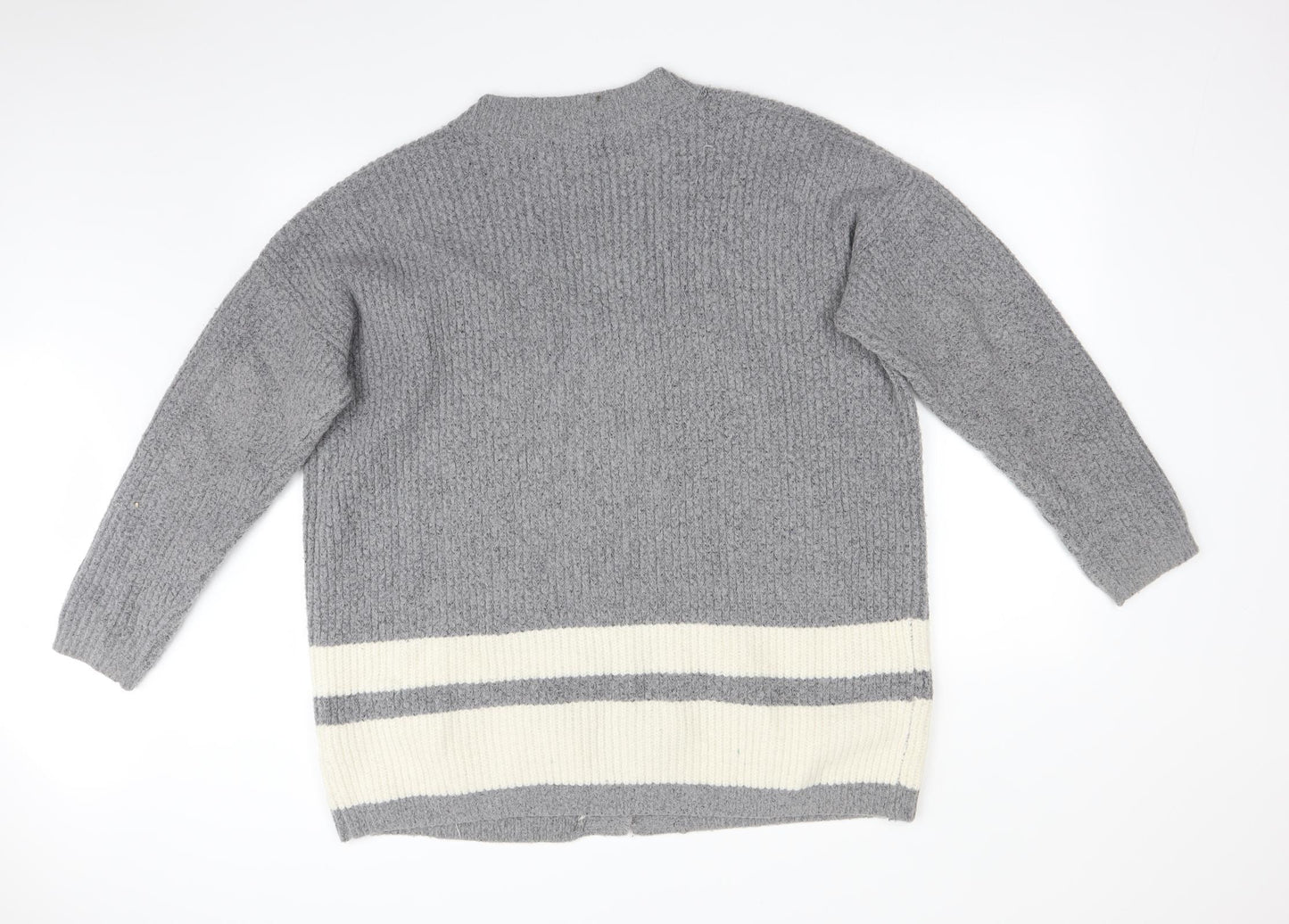 Primark Womens Multicoloured Striped  Cardigan Jumper Size L