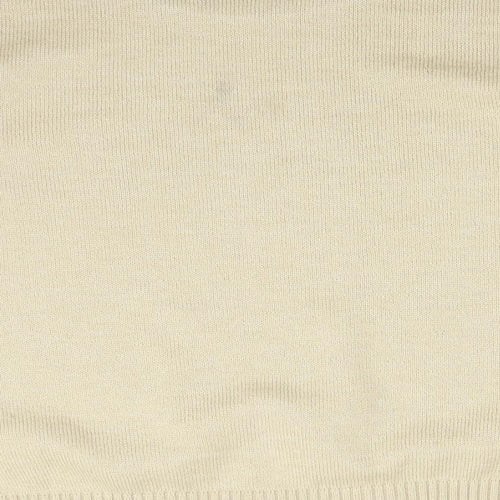 BM Womens Beige Argyle/Diamond  Pullover Sweatshirt Size M