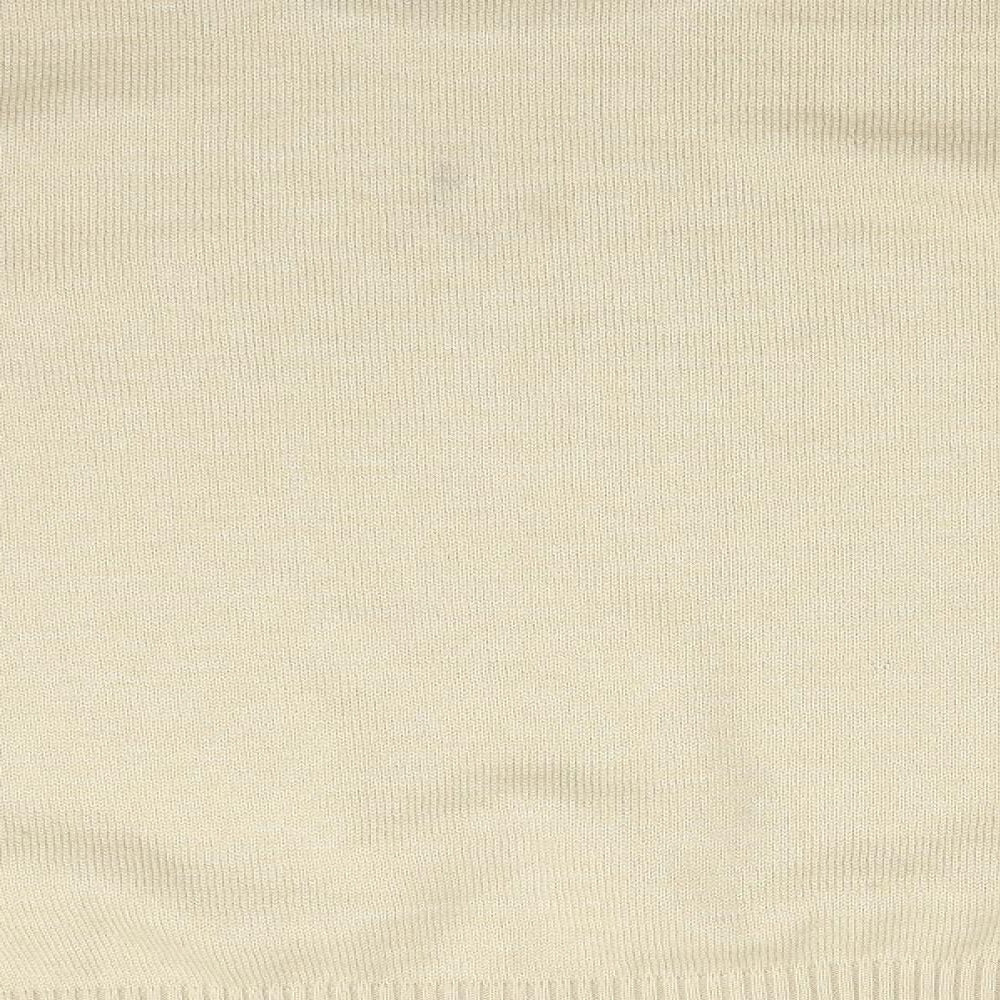 BM Womens Beige Argyle/Diamond  Pullover Sweatshirt Size M