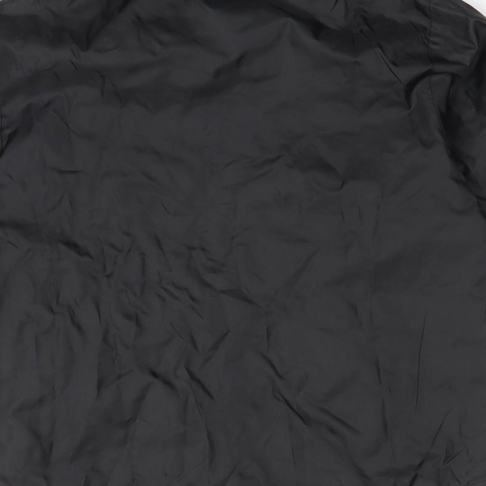 Stanno Boys Black   Overcoat Coat Size 8 Years
