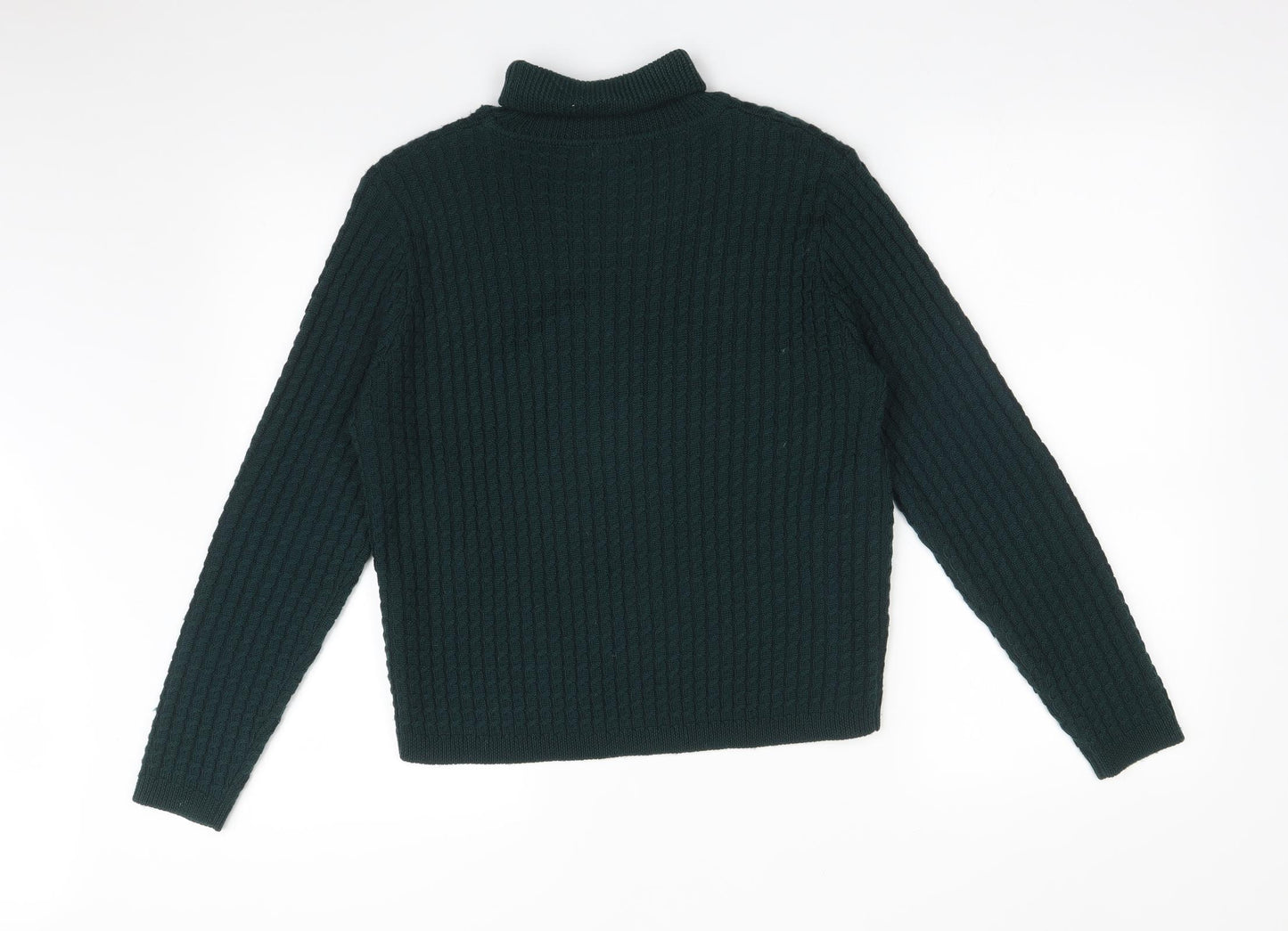 Viyella Womens Green Striped  Pullover Sweatshirt Size M