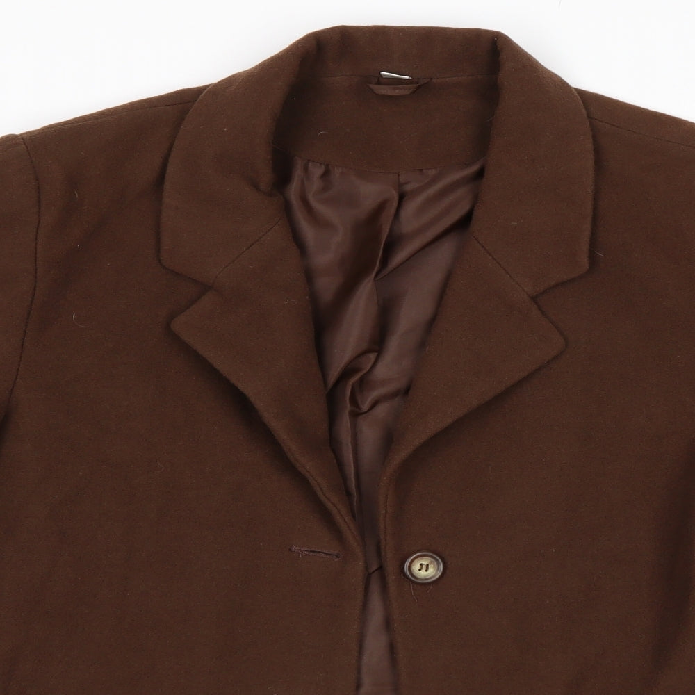 BHS Womens Brown   Overcoat Coat Size 14