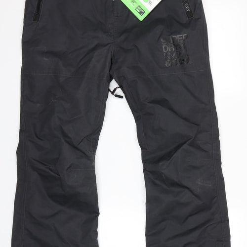 Superdry Mens Black   Snow Pants Trousers Size S L31 in