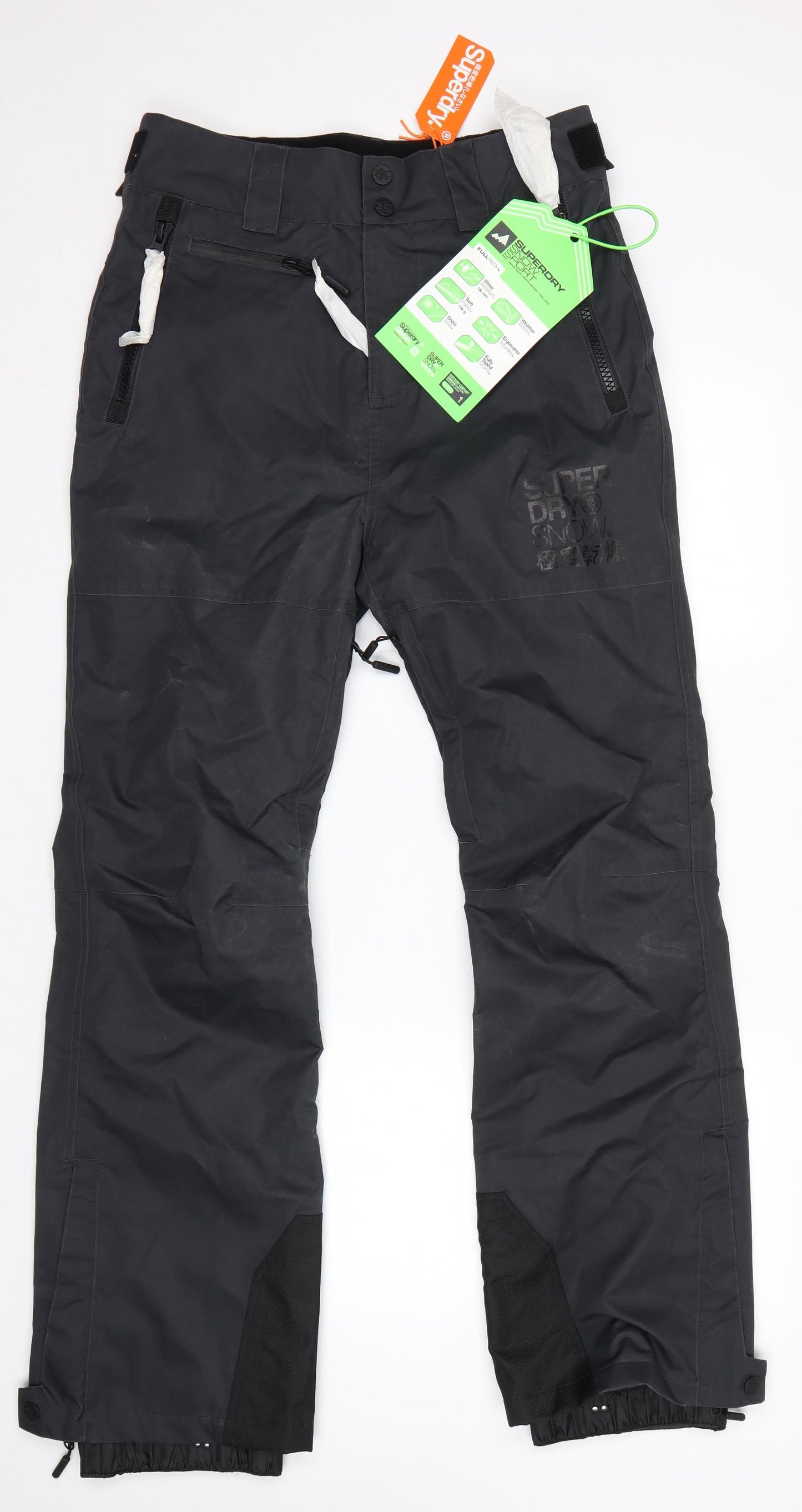 Superdry Mens Black   Snow Pants Trousers Size S L31 in