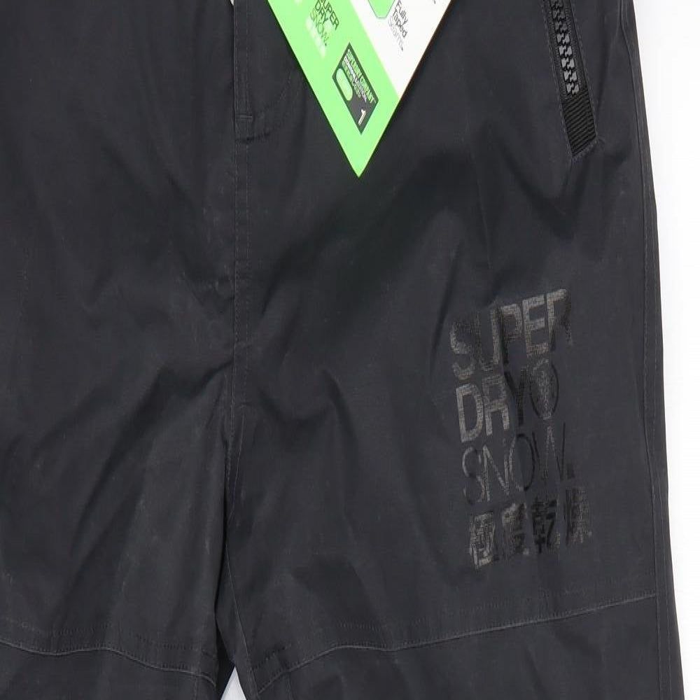 Superdry Mens Black   Snow Pants Trousers Size S L31 in