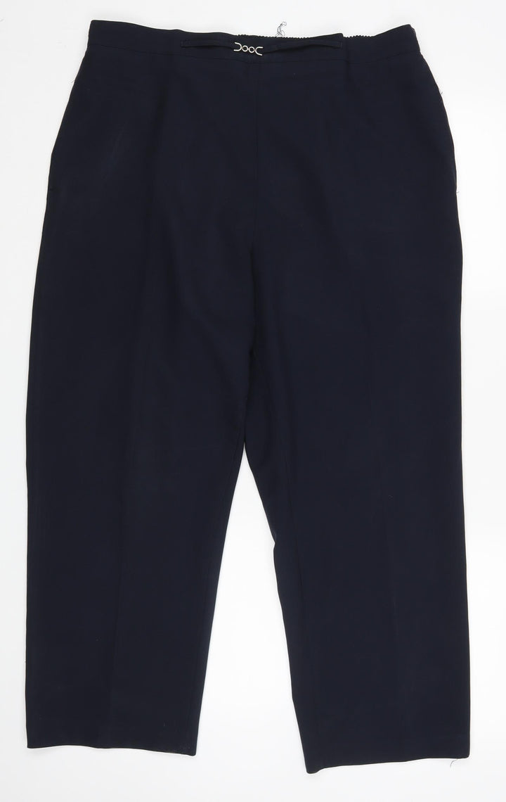 BHS Womens Blue   Dress Pants Trousers Size 18 L26 in - SHORT