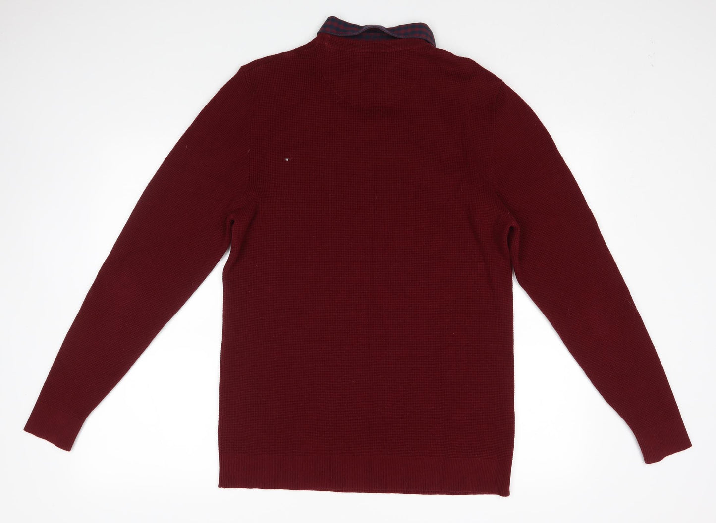 NEXT Mens Red   Pullover Jumper Size L