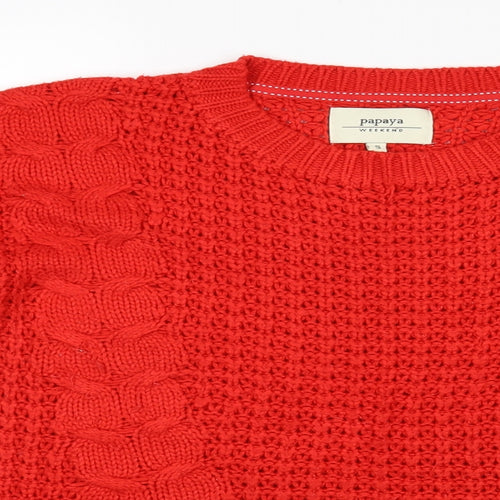 Matalan Womens Red   Pullover Jumper Size S