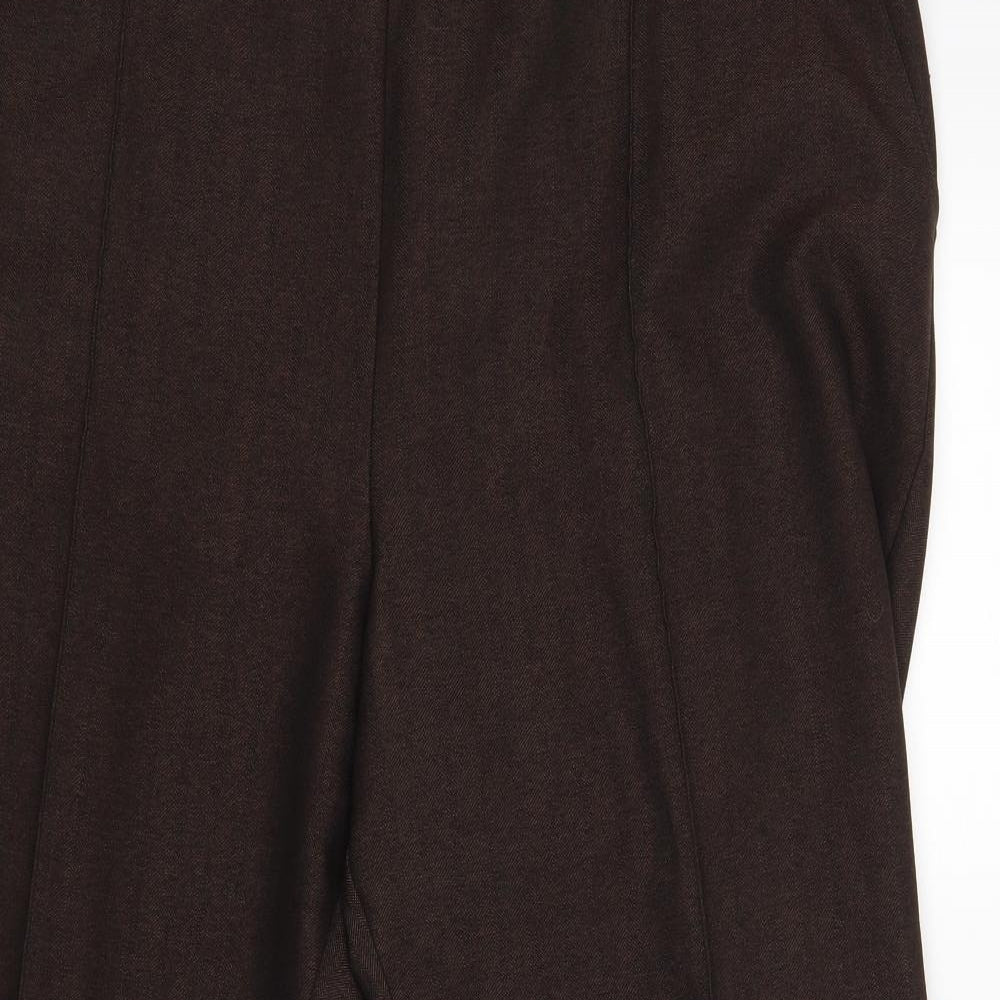 M&S Womens Brown   Trousers  Size 18 L26 in - Short