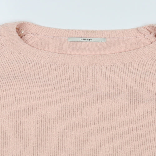 George Womens Pink   Pullover Jumper Size L