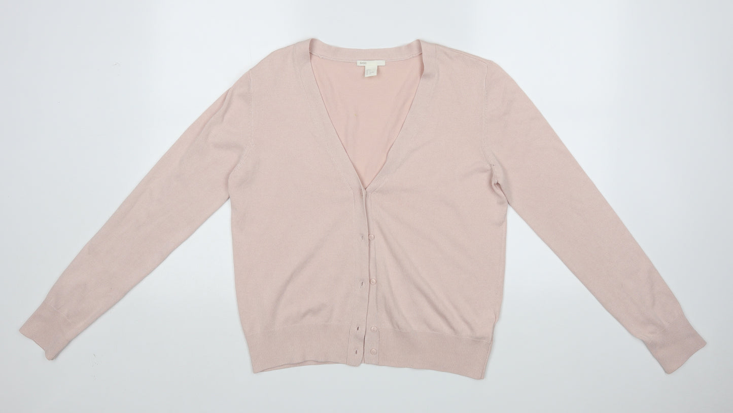 H&M Womens Pink   Cardigan Jumper Size S