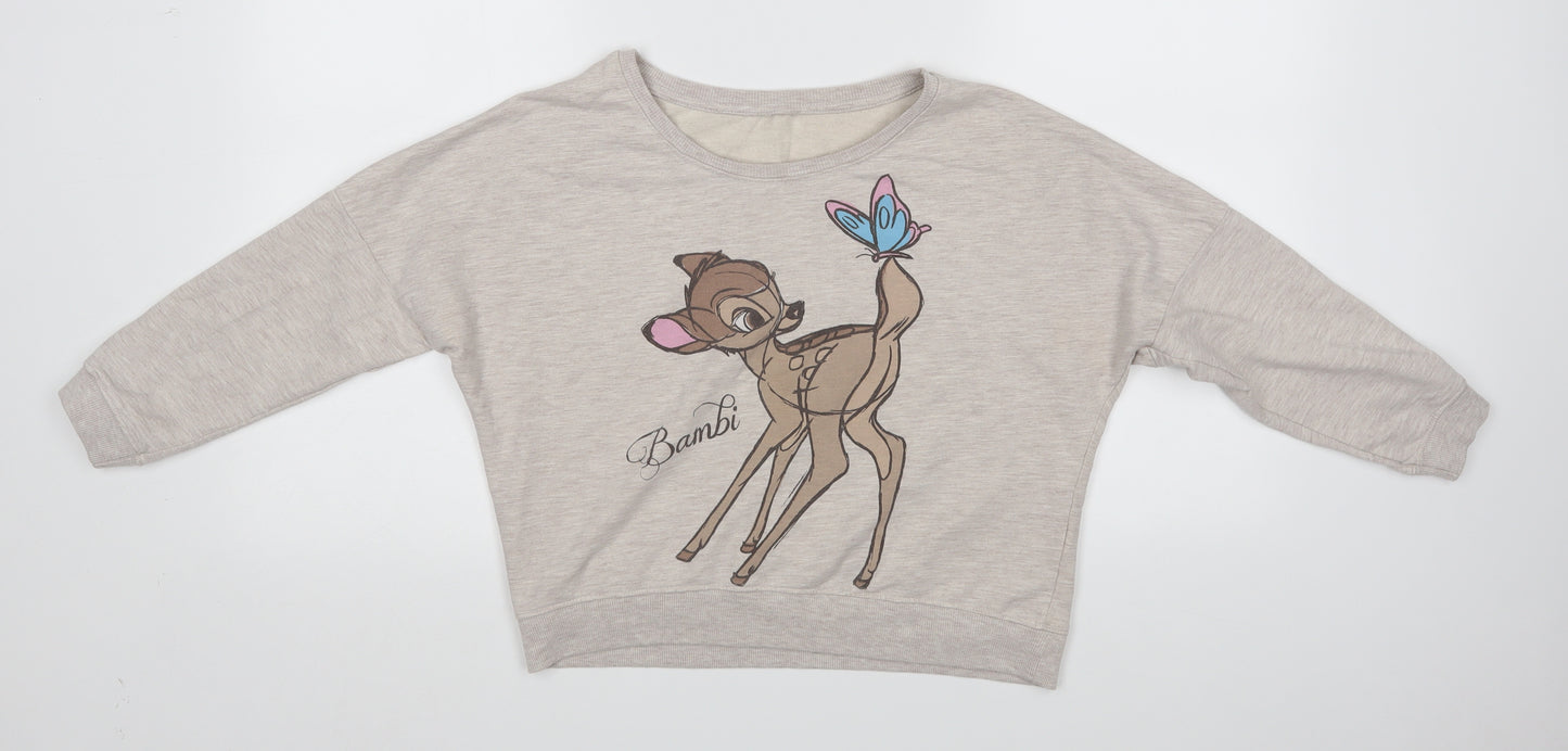 Primark Womens Brown   Pullover Jumper Size 10  - Bambi