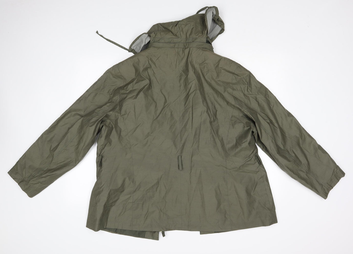 M&S Womens Green   Rain Coat Coat Size 22