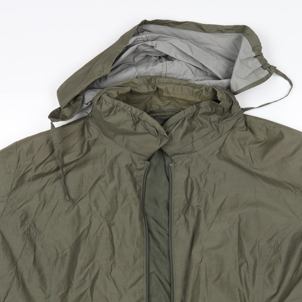 M&S Womens Green   Rain Coat Coat Size 22