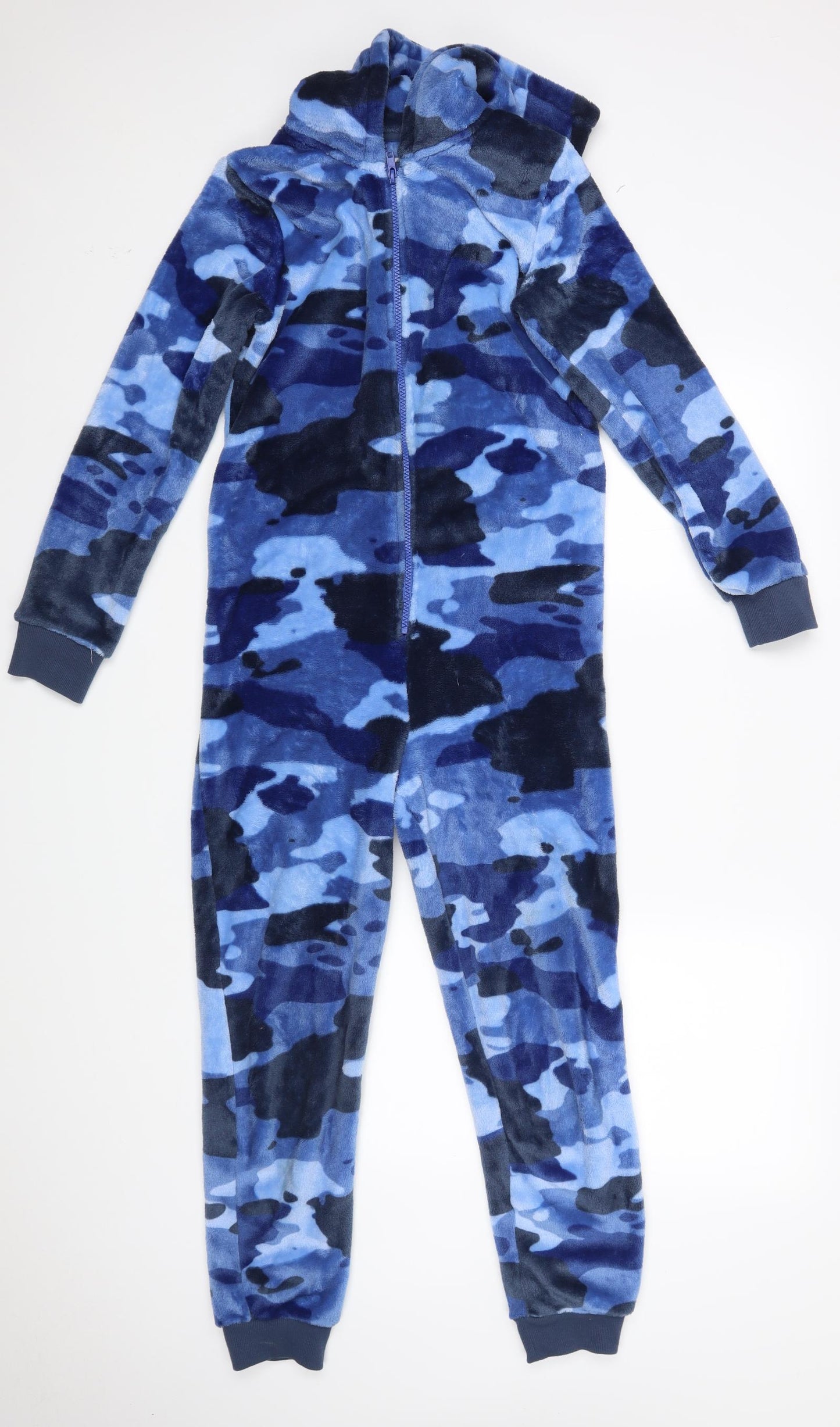 F&F Boys Blue Solid   One Piece Size 11-12 Years