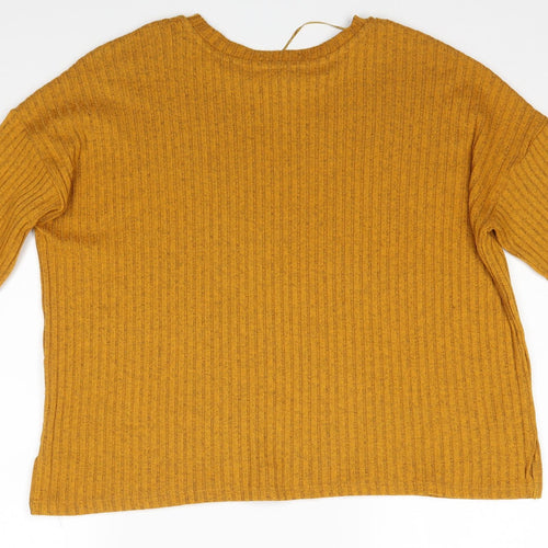 Primark Womens Orange   Pullover Jumper Size M