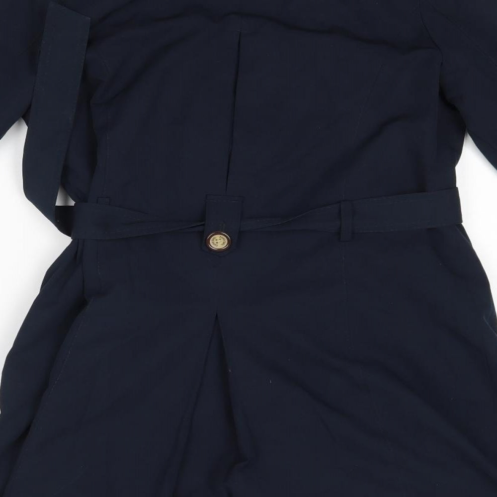 Zara Girls Blue   Overcoat Coat Size 11-12 Years