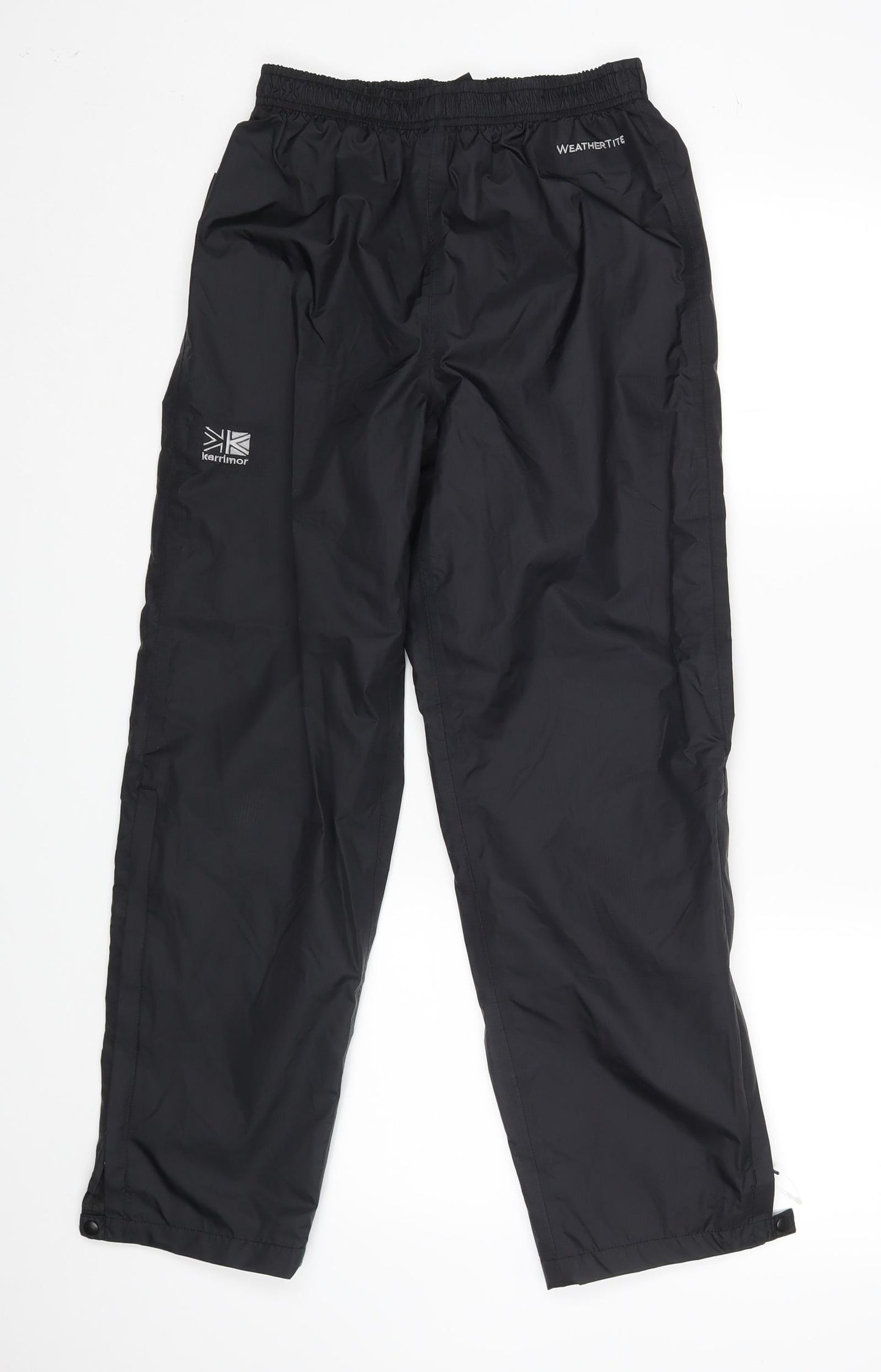 Karrimor Boys Black   Rain Trousers Trousers Size 11-12 Years