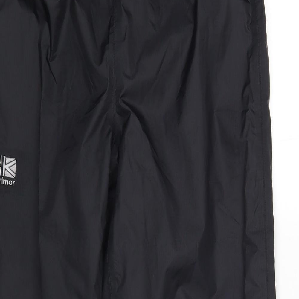 Karrimor Boys Black   Rain Trousers Trousers Size 11-12 Years