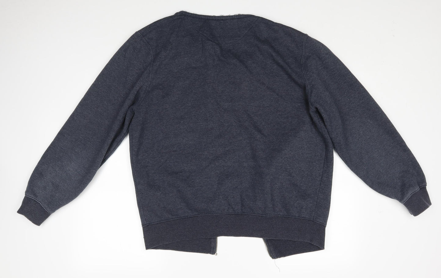 Matalan Mens Blue   Full Zip Sweatshirt Size L