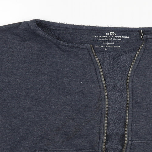 Matalan Mens Blue   Full Zip Sweatshirt Size L