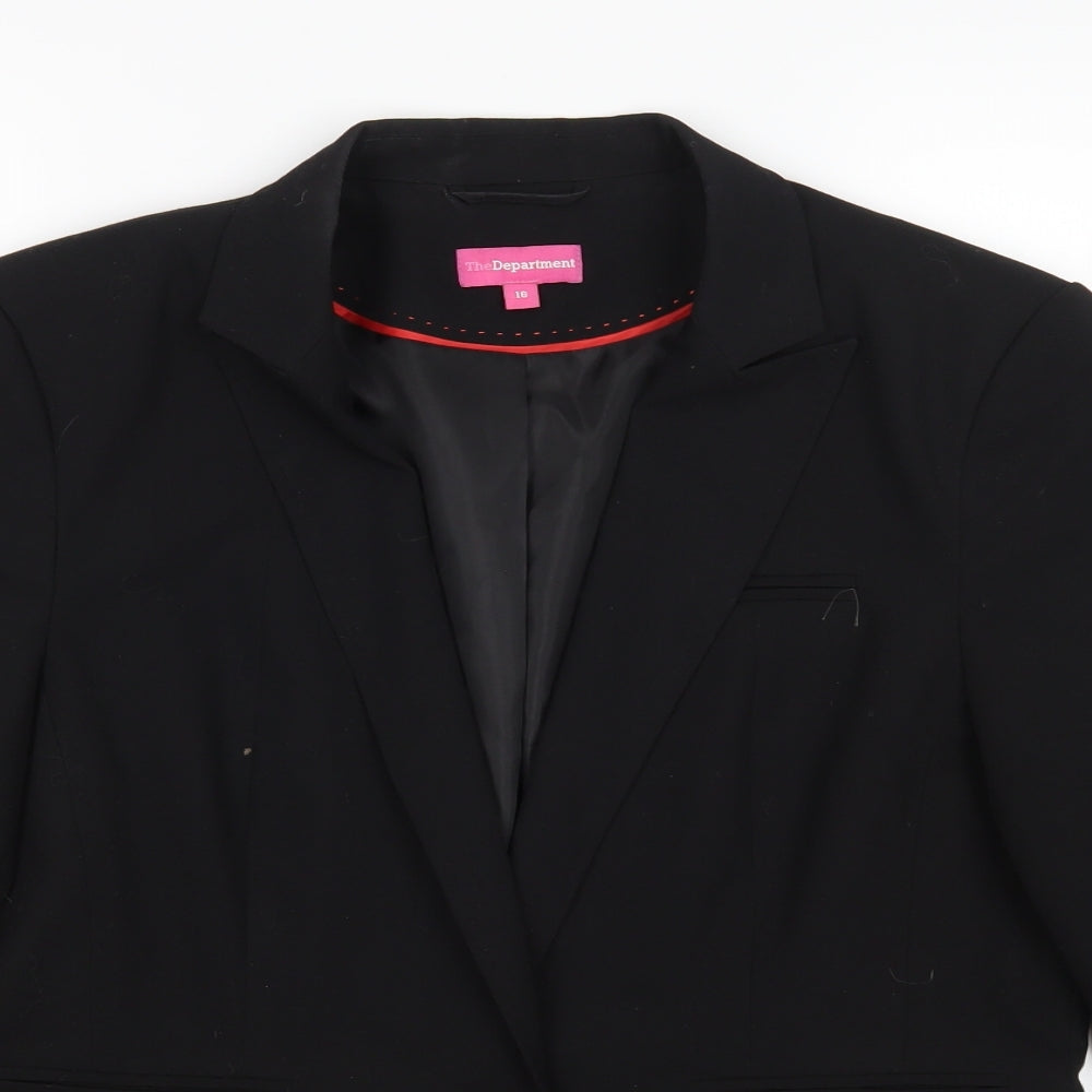 The Department Womens Black   Jacket Blazer Size 16