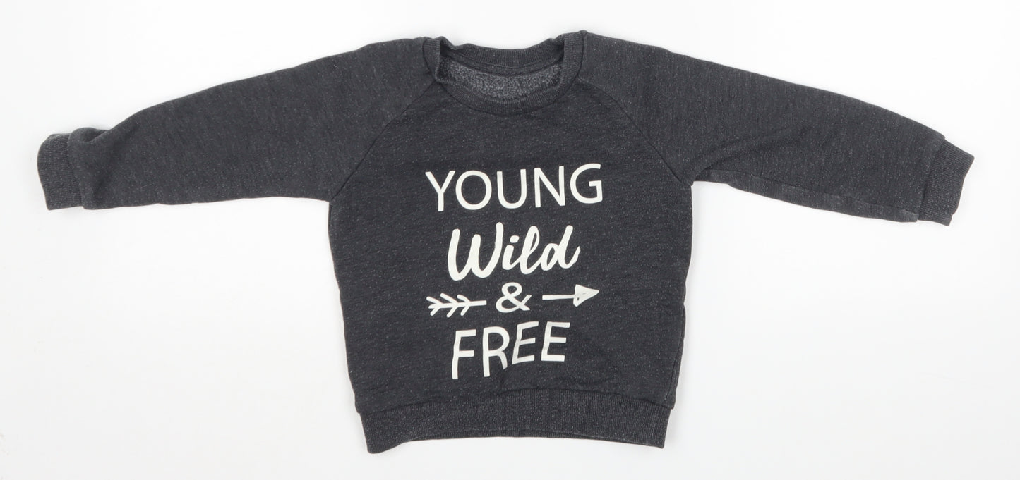 Matalan Girls Grey   Pullover Jumper Size 2-3 Years