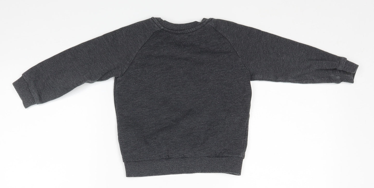 Matalan Girls Grey   Pullover Jumper Size 2-3 Years