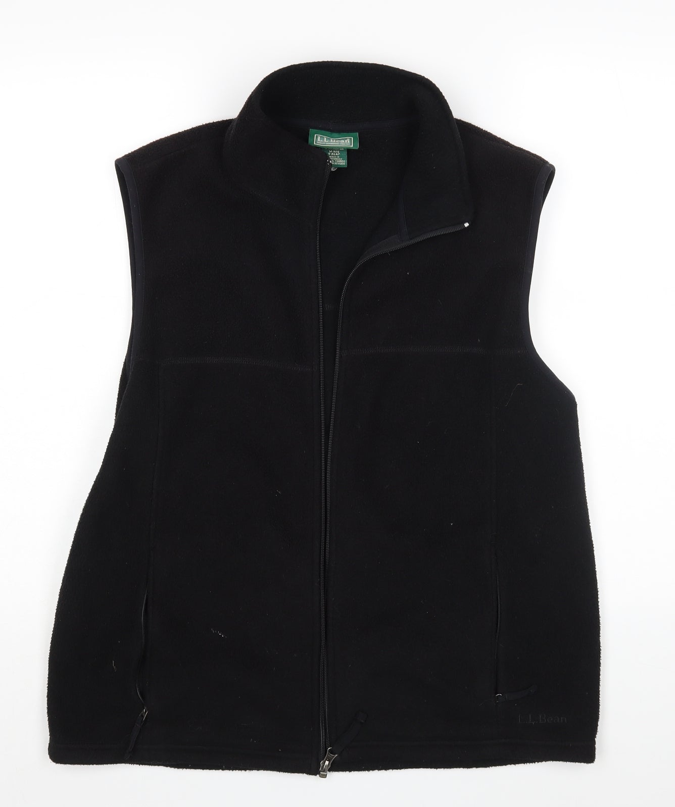 L.L. Bean Mens Black   Full Zip Jumper Size M